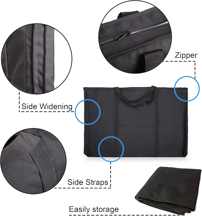 JJRING Dacron Light Weight Art Portfolio Tote Bag, and Drawing - Image 3
