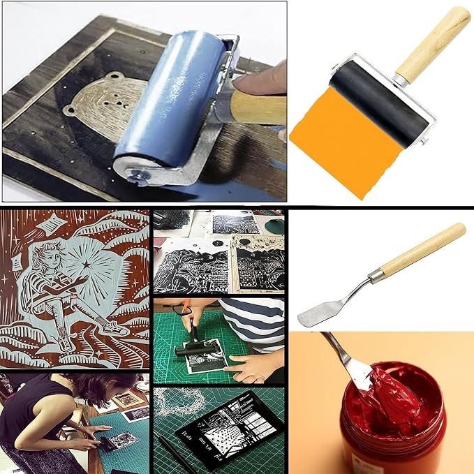 4 Pack Rubber Roller - Image 5