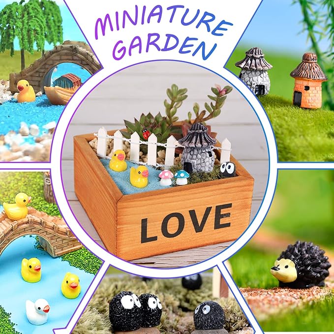105 Miniature Fairy Garden Accessories, Fairy Garden Kit, Fairy Garden Animals - Image 4