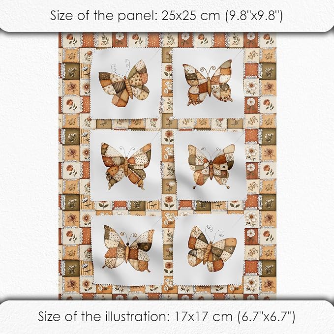 Cotton Patchwork Quilting Fabric Panel – 155×100 cm, 100% Cotton, Made in - Image 6