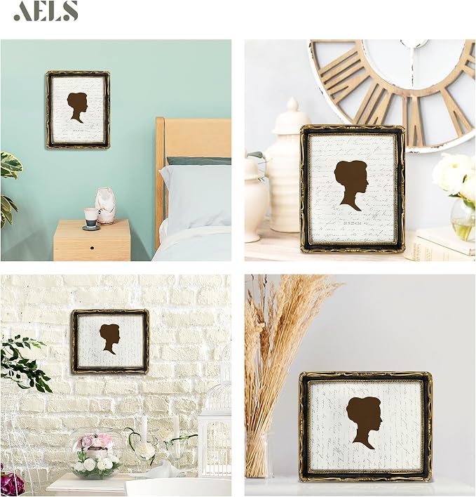 AELS 8x10 Inch Vintage Picture Frame, Elegant Antique Photo Frames - Image 5