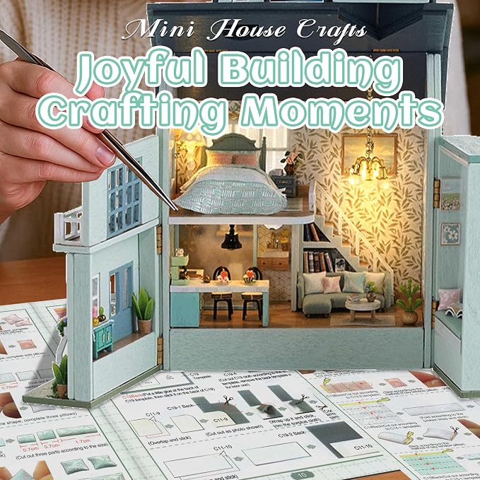 Flever Dollhouse Miniature DIY House Kit Creative Room - Image 7
