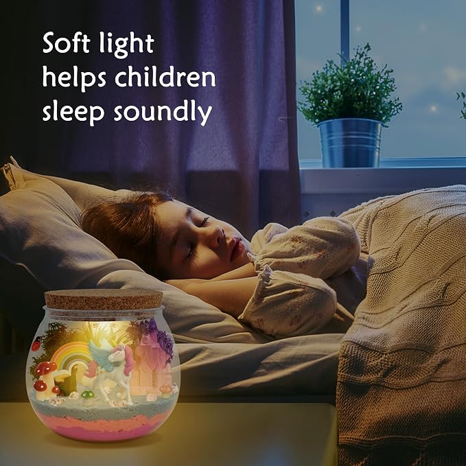 Light-Up Unicorn Terrarium Gifts, DIY Night Light Kit - Image 6