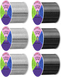 Mandala Crafts 13 Gauge Silver Tone Black Anodized Aluminum Craft Wire | 300 FT by MandalaCrafts