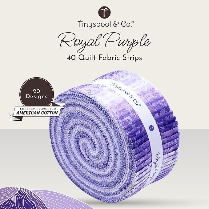 Tinyspool & Co.'s Twirlie Roll 40 Precut Quilting Fabric Strips - Image 2