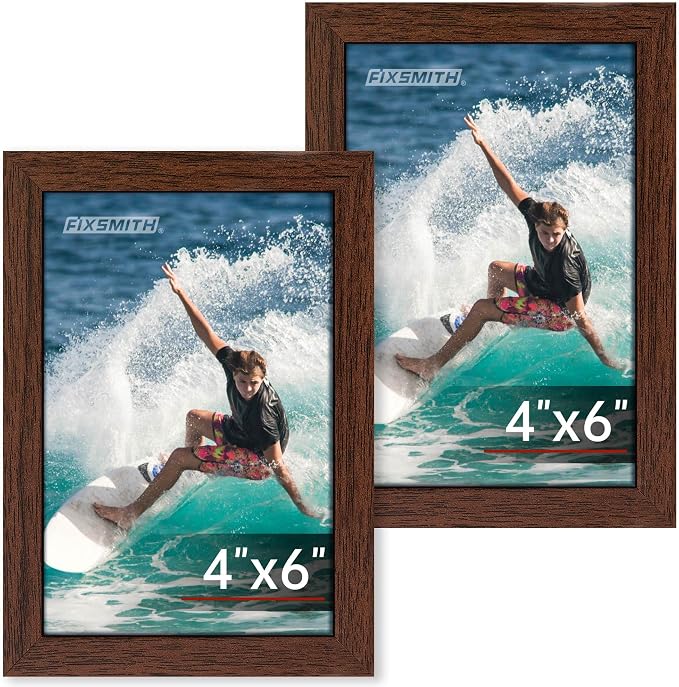 FIXSMITH 4x6 Picture Frame Set of 2, Photo Frame 4x6 by FIXSMITH