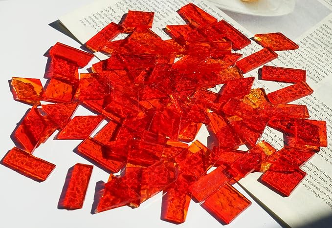 Large Textured Glass Mosaic Tiles - Image 6
