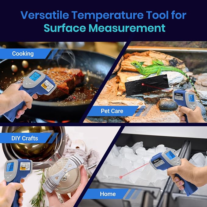 Etekcity Infrared Thermometer Laser Temperature Gun, -58°F~1130°F, Pizza Oven - Image 2