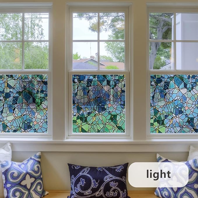 funlife Original Hand-Drawn Stained Glass Window Film, Reusable Double-Sided - Image 8