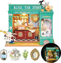 Rolife DIY Miniature House Kit Alice's Tea Store, Tiny House Kit by Rolife