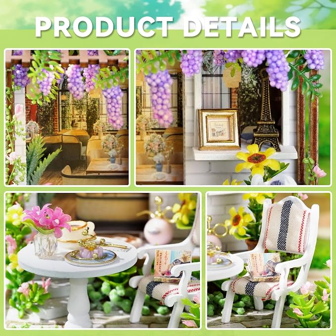 Flever Dollhouse Miniature DIY House Kit Creative Room - Image 3