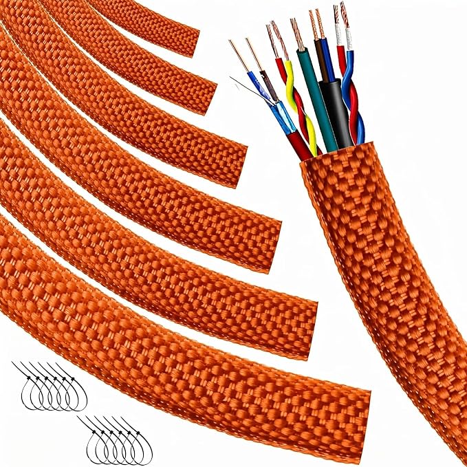 Automotive Wire Loom High Temperature Braided Wire Loom, Split-Sleeve Heat by MTJSWXSY