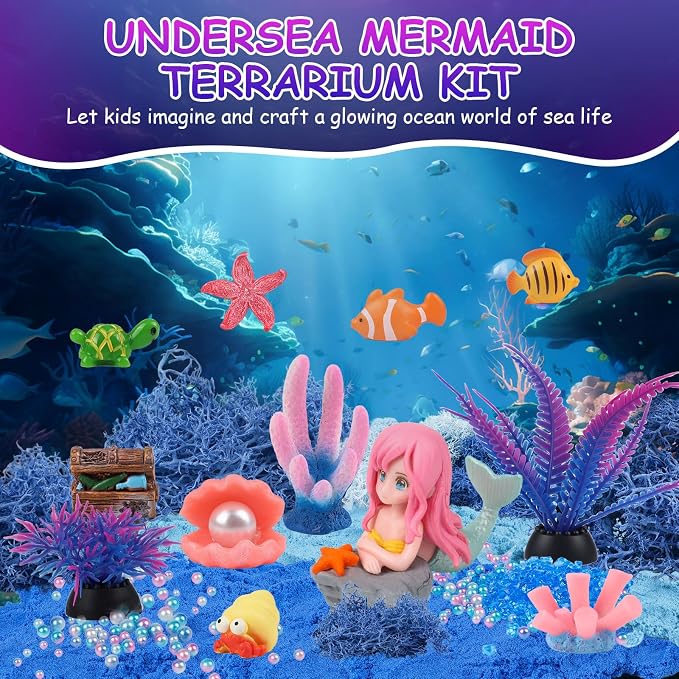 Mermaid Terrarium Kit for Kids - Image 2