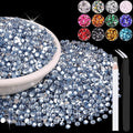 12000PCS 2mm Resin Rhinestones in Bulk, Bedazzling Flatback Crystals Rhinestones by BELLEBOOST
