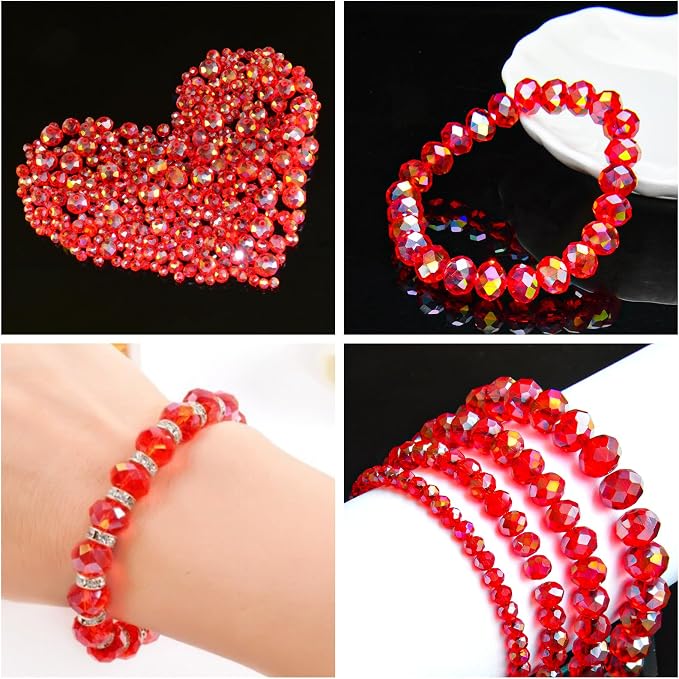 1200Pcs 4mm Crystal Glass Beads - Image 5