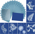 Sun Print Paper Kit Cyanotype Paper, 24 Sheets Cyanotype Papers by LIGHOON