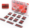 71pieces Impact Screwdriver Bits Set, Magnetic S2 Steel Multi Insert Power Bits Tips with Impact Bit Holder with Storage Box