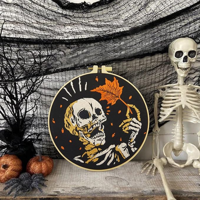 Crafmanoe Halloween Gothic Embroidery Starter Kit - Image 5