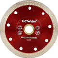 GoYonder 4.5" Super Thin Tile Saw Blade, Diamond Blade for Angle Grinder, Dry Wet Tile Blade for Ceramic Tile, Concrete, Granite Cutting