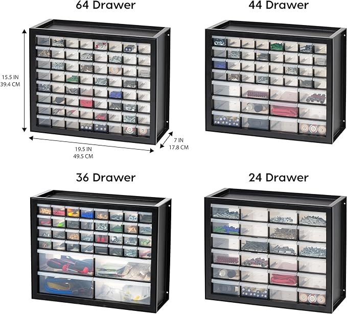 IRIS USA 36-Drawer Storage Cabinet, Made in USA, Small Parts Storage Craft - Image 4