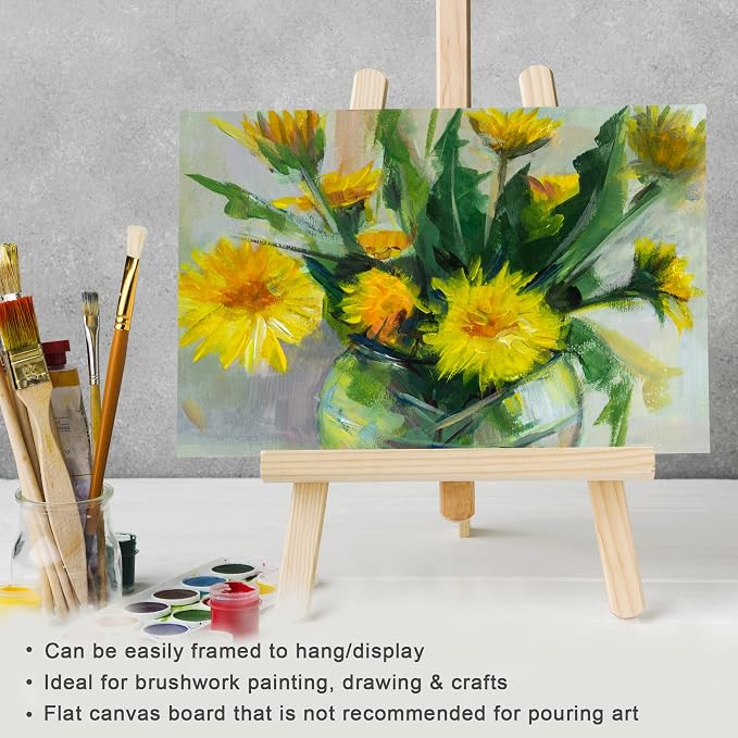 PHOENIX Square Painting Canvas Panels 12x12 Inch, 12 Value Pack - 8 Oz Triple - Image 5