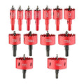 13PCS Bi-Metal Hole Saw Kit with Drill Bits, Carbide Hole Saw Set for Thin Metal and Wood, Cutting Diameter 3/4'' to 3''