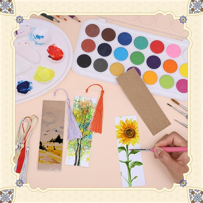 60 Sets Kraft Paper Blank Bookmarks - Image 5