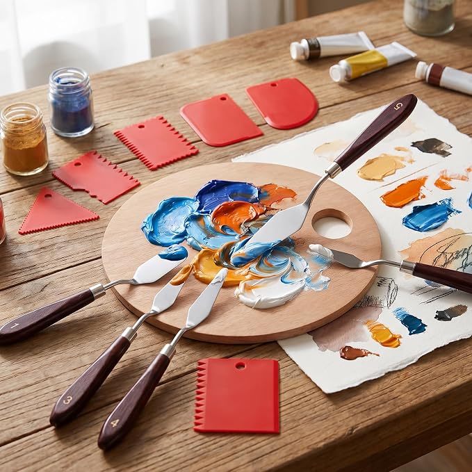 Palette Knife Set, Acrylic Painting & Cake Decorating - Image 7