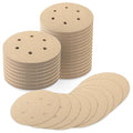 100 PCS 6 Inch Sanding Discs 150 Grit, 6 Hole Hook and Loop Round Sandpaper for Random Orbital Sander