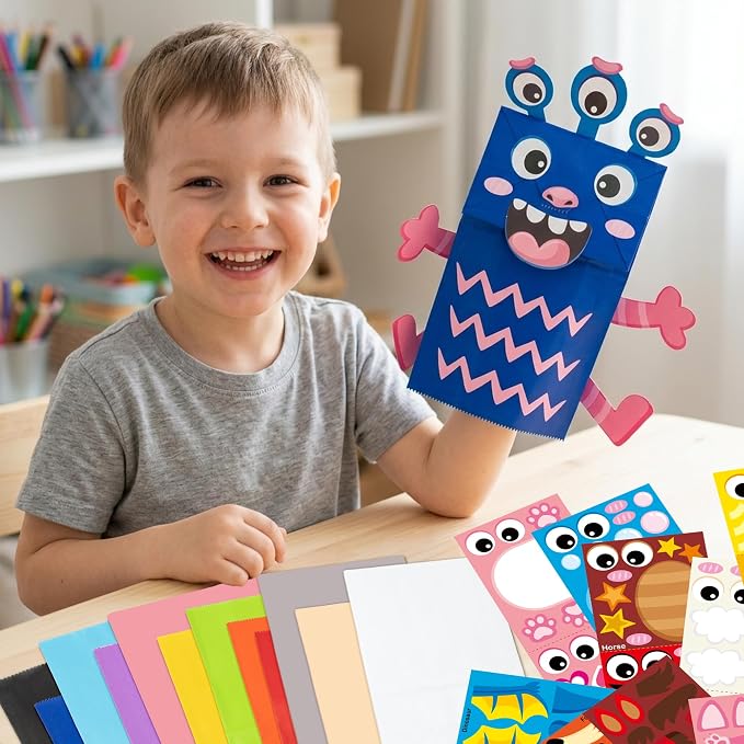 WATINC Paper Hand Puppet Making Kit - Image 6