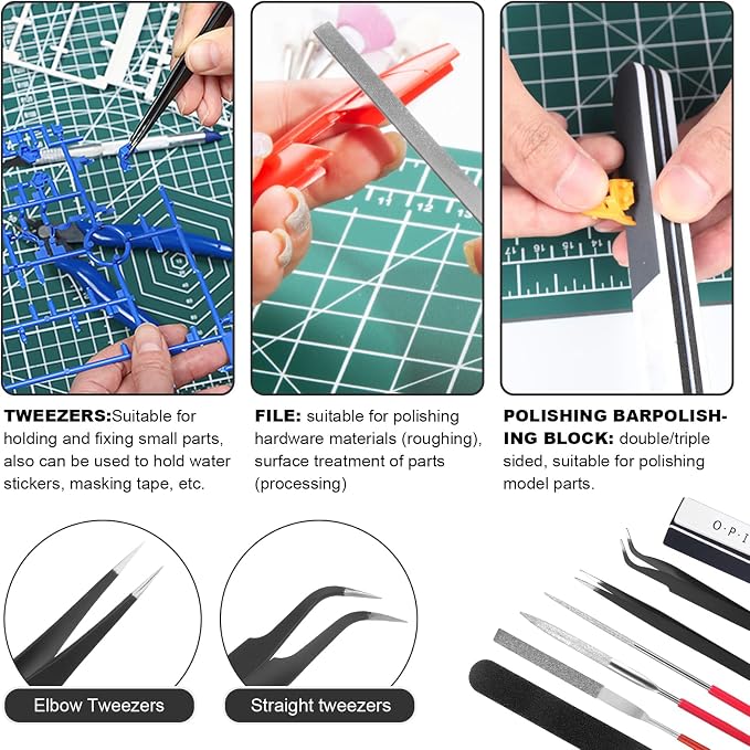 29PCS Gundam Model Tools Kit, Model Basic Tools Kit, Hobby Building Tools Kit - Image 4
