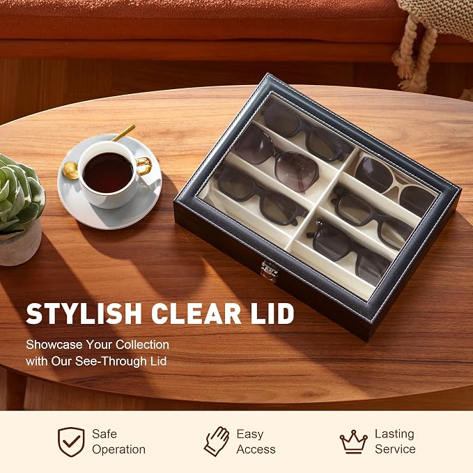 CO-Z Leather Multi Sunglasses Organizer - Image 8