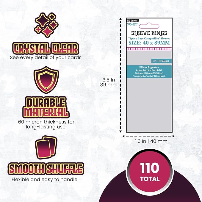 Sleeve Kings Standard Card Sleeves – 110 Count, Mini Size, Compatible - Image 4