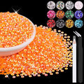 8000PCS 3mm Resin Jelly Rhinestones in Bulk, Bedazzling Flatback Crystals by BELLEBOOST