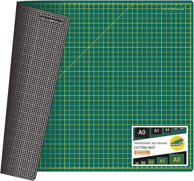 NEWBRAUG 36'' × 48'' Large Self Healing Cutting Double Sided 5-Ply Mat by NEWBRAUG