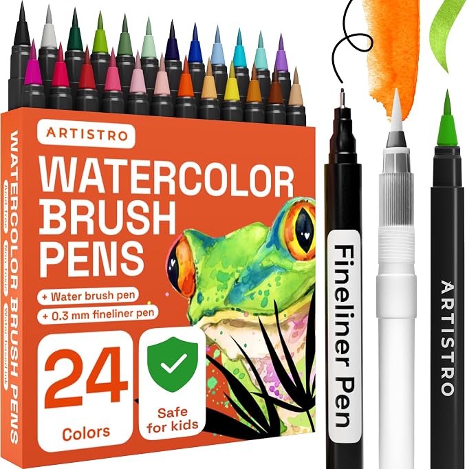 ARTISTRO 24 Watercolor Markers by ARTISTRO