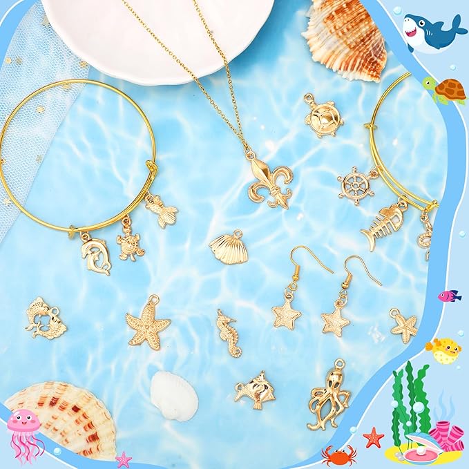 MARFOREVER 120 PCS Summer Beach Charms - Image 2