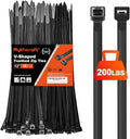 Zip Ties Heavy Duty 12 inch，V-Shaped Toothed Double Sided by Rythcraft