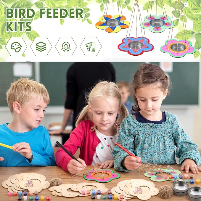 CroBlissful 24 Pack Bird Feeder Craft Kits - Image 4