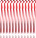 KJML DIY Paracord Keychain 12pcs Paracord Rope Keychain Braided Cord Rope Bag by KJMLDIY