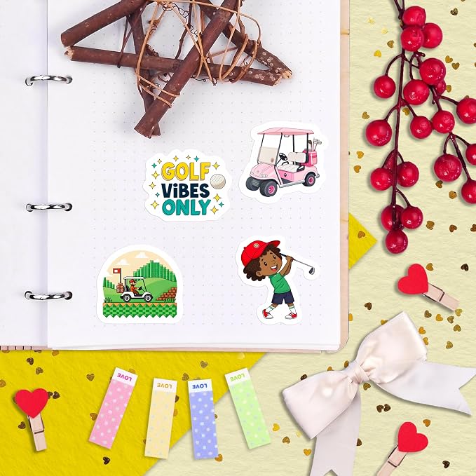 100Pcs Funny Golf Stickers for Water Bottle, Laptop - Image 8