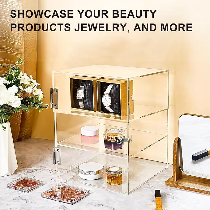 3 Shelf Acrylic Lockable Display Case - Image 5