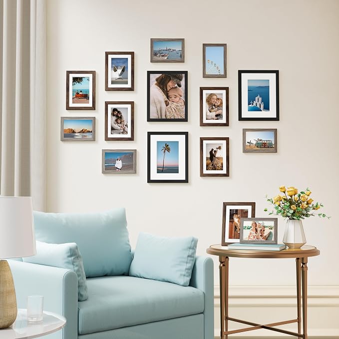 Vittanly 15 Pack Picture Frames Collage Wall Decor, Gallery Frame Set - Image 4