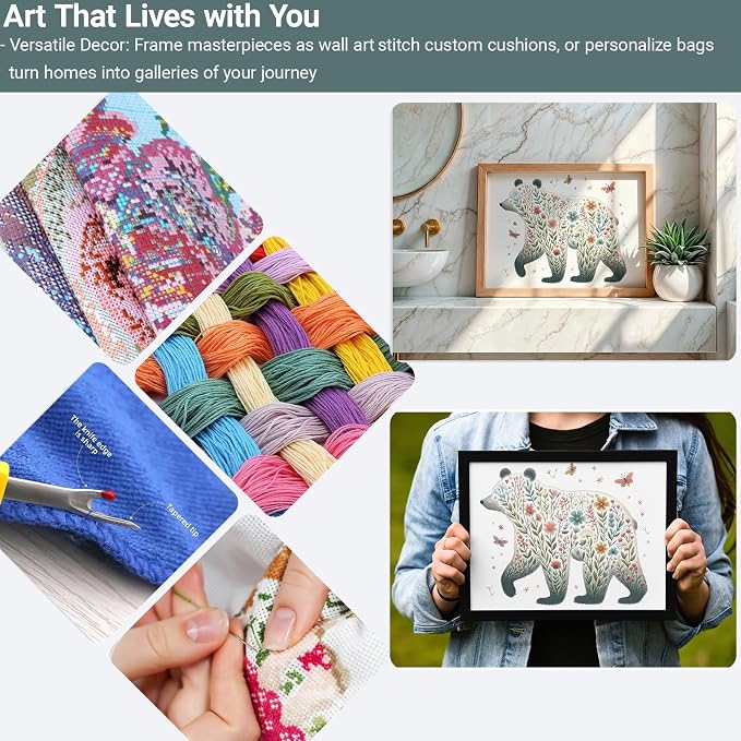 HKLIOPU Stamped Cross Stitch Kits - Image 4