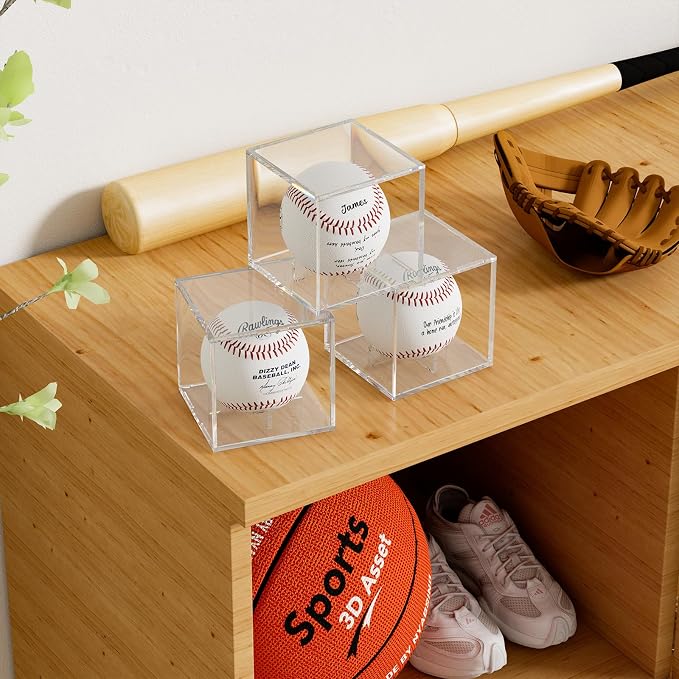 Acrylic Baseball Display Case, Baseball Holders - Image 4