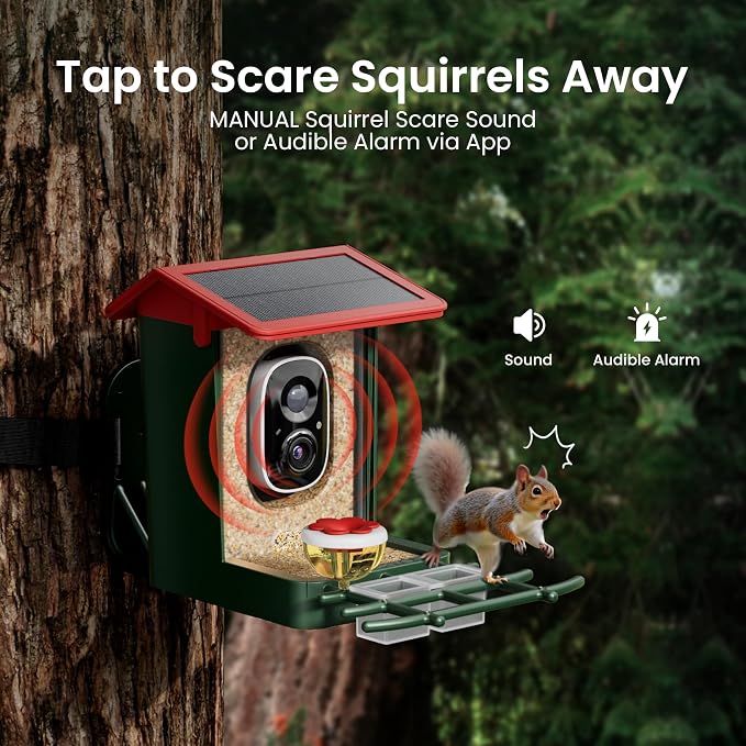 Smart Bird Feeder with Camera Solar Powered, 2K HD Video, AI Bird Species - Image 7