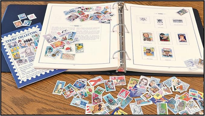 U.S. Postage Stamp Collecting Kit Includes Stamps and Hinges - Image 3