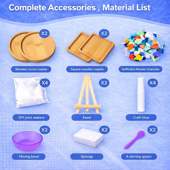 GHAHILI 4 Sets DIY Mosaic Kits for Adults - Image 4