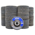 100 Pack Flap Discs, 40 Grit 4.5" x 7/8" Sanding Wheels for Angle Grinder