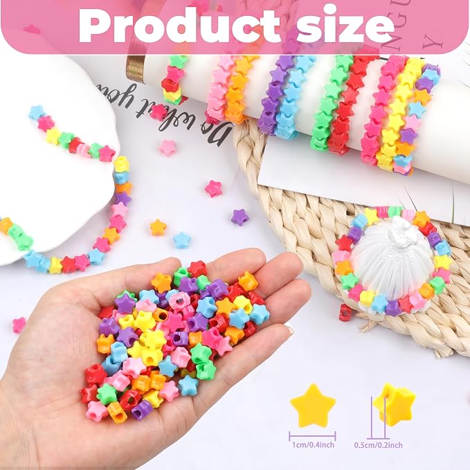 Star Pony Beads for Bracelets - Image 2